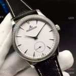 Swiss Jaeger-LeCoultre Stainless Steel Diamond Bezel Replica Watch